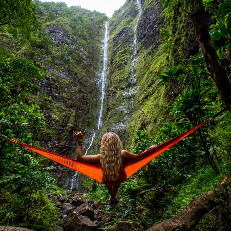 Oahu waterfalls